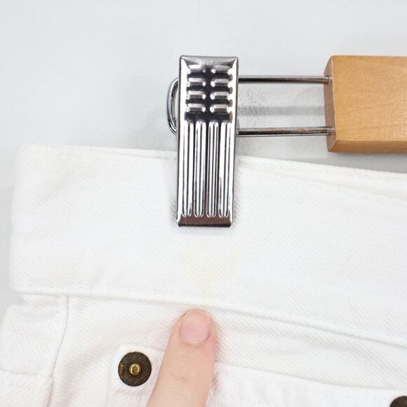 J.Crew Relaxed Denim Short Raw Hem White Denim Size 28 NWT - Picture 11 of 11